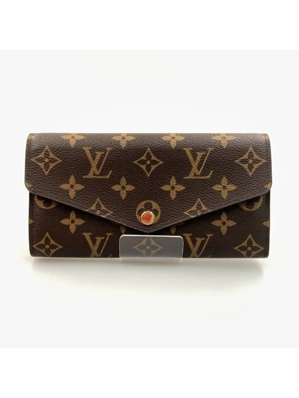 Louis Vuitton Monogram Portefeuille Sarah Bifold Wallet Brown Pink